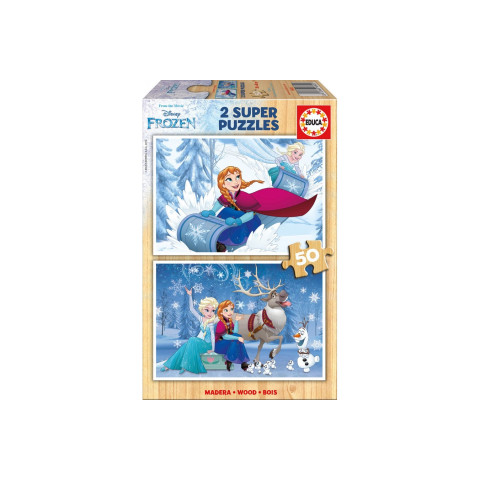 Puzzle Educa din 2 x 50 piese - Frozen 2