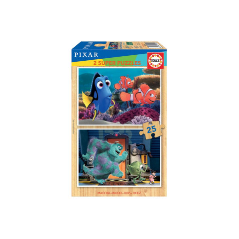 Puzzle Educa din 2 x 25 piese - Nemo and Monsters