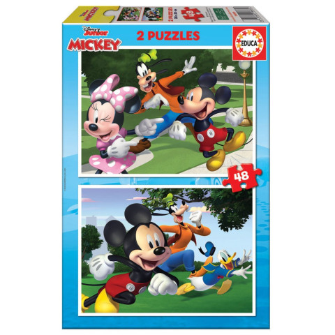 Puzzle Educa de 2 x 48 piese - Mickey și prietenii