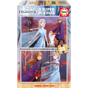Puzzle Educa din 2 x 25 piese - Frozen 2