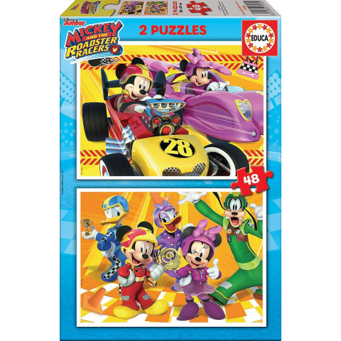 Puzzle Educa din 2 x 48 piese - Mickey and friends