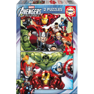 Puzzle Educa din 2 x 48 piese - The Avenger