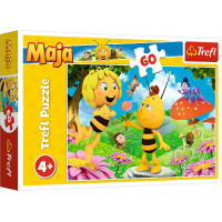 Puzzle Trefl, Florile albinuței Maya, 60 piese