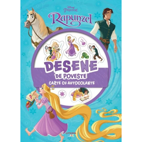 Disney. Prințese. Rapunzel. Desene de poveste. Carte cu autocolante