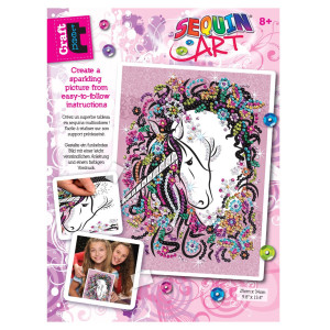 Set creativ Teen - Unicorn 34x25cm Sequin Art