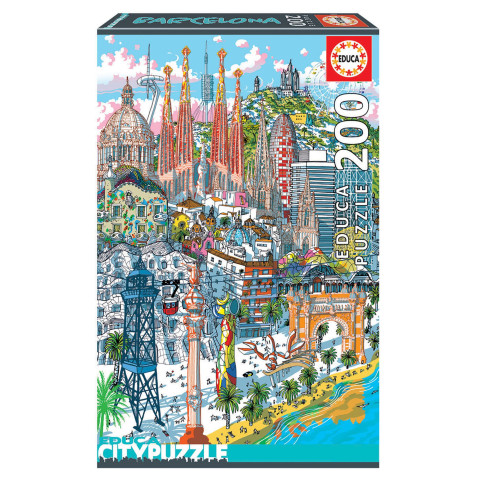 Puzzle 200 piese City Barcelona, Educa