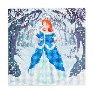 Set creativ tablou cu cristale Enchanted Princess 18x18cm Craft Buddy
