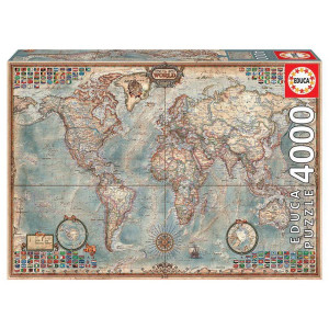 Puzzle Educa - Historic world map, 4000 piese