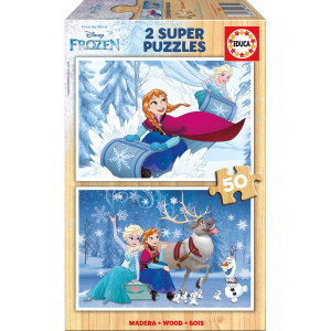 Puzzle Educa din 2 x 50 piese - Frozen 2