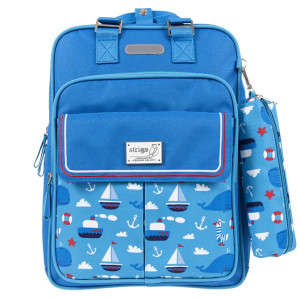 Ghiozdan Schoolbag Cube, albastru