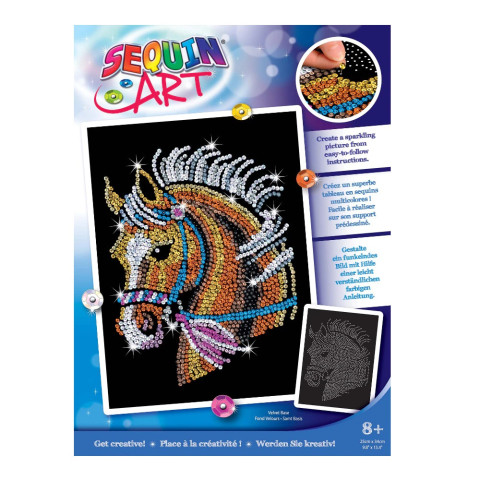 Set Creativ Blue Box - Cal 25x34cm Sequin Art