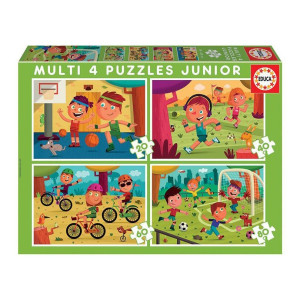 Puzzle Educa 4 in 1 - Sports