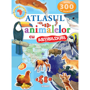 Atlasul animalelor cu abțibilduri