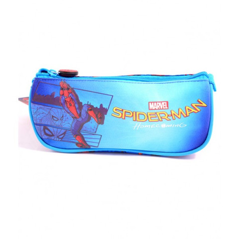 Penar Etui Triunghiular, Spiderman Albastru Deschis