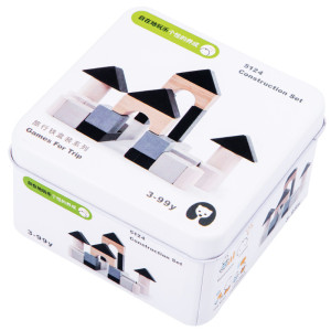 Joc seria Games for trip in cutie metalica, cuburi lemn 5124