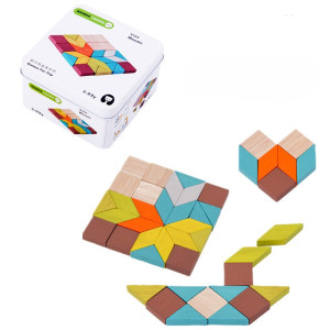 Joc seria Games for trip in cutie metalica, mosaic lemn 5125