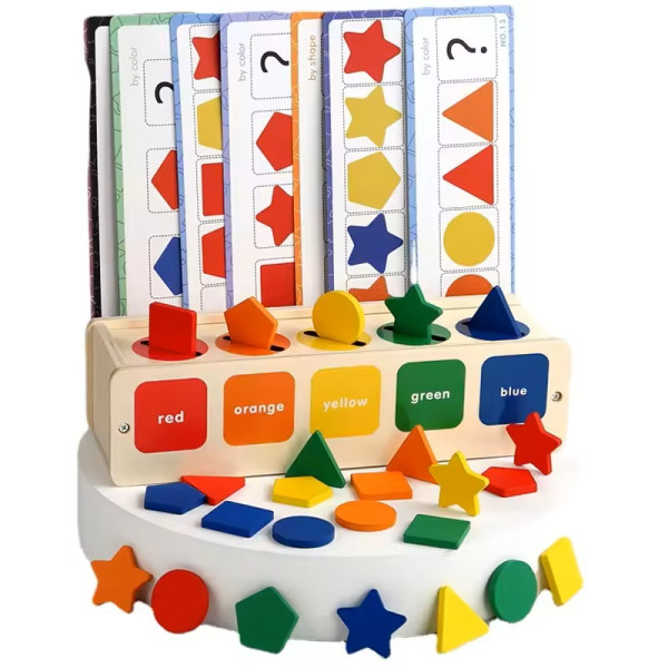Joc Montessori - învățare și sortare forme și culori