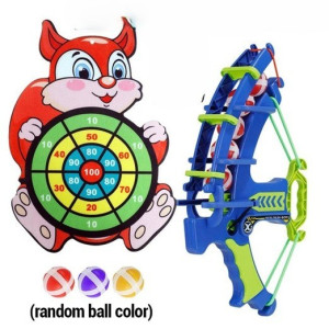 Joc interactiv tip darts cu arc, 5 bile cu scai si tinta Vulpe