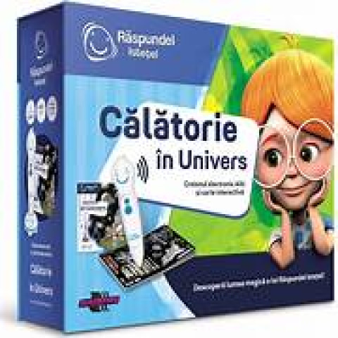 Pachet carte interactivă și creion RASPUNDEL ISTEȚEL: Călătorie în Univers Pachet carte interactivă și creion RASPUNDEL ISTEȚEL: Călătorie în Univers