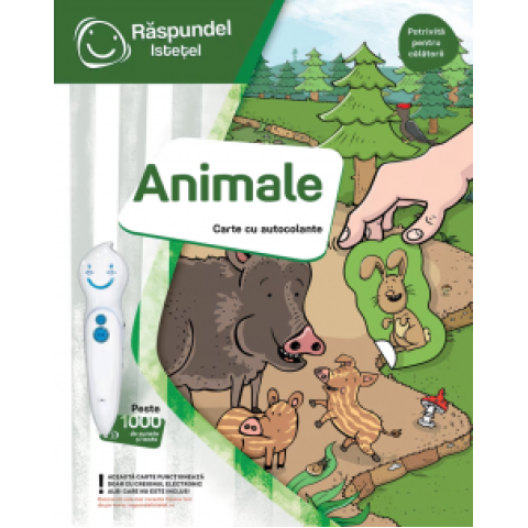 Carte Raspundel Istețel - Animale, cu autocolante