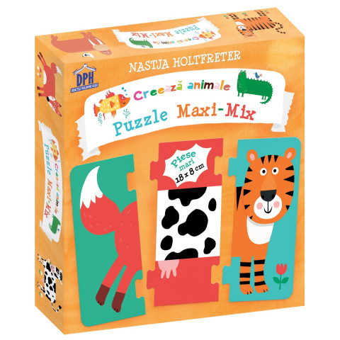 Creează animale - Puzzle Maxi-Mix