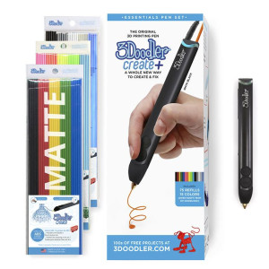 Creion 3D 3Doodler Create+ Essential Set, 3 seturi filamente