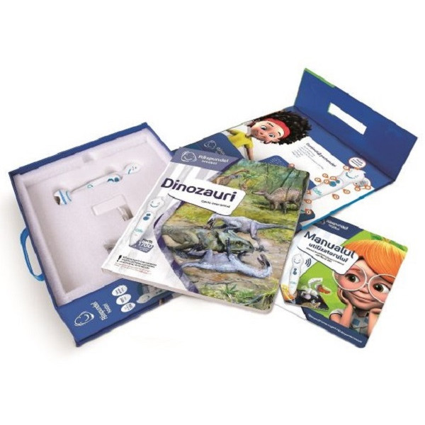 Pachet carte interactivă și creion RASPUNDEL ISTEȚEL: Dinozauri Pachet carte interactivă și creion RASPUNDEL ISTEȚEL: Dinozauri