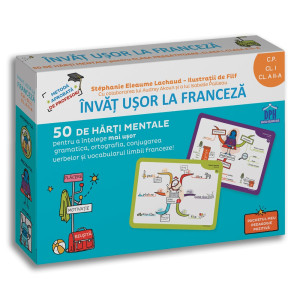 Învăț ușor la franceză: 50 de hărți mentale - Volumul I - CP, Cls. I, a II-a