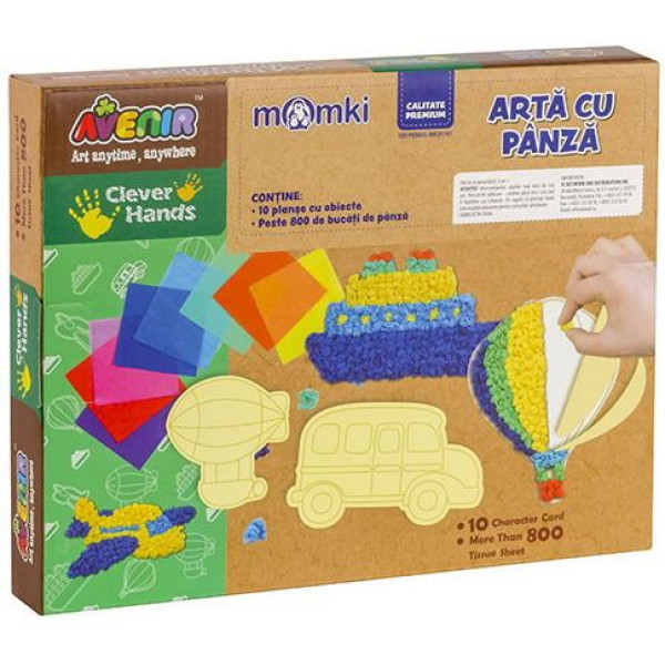 Joc creativ Momki Arta cu pânză - Vehicule