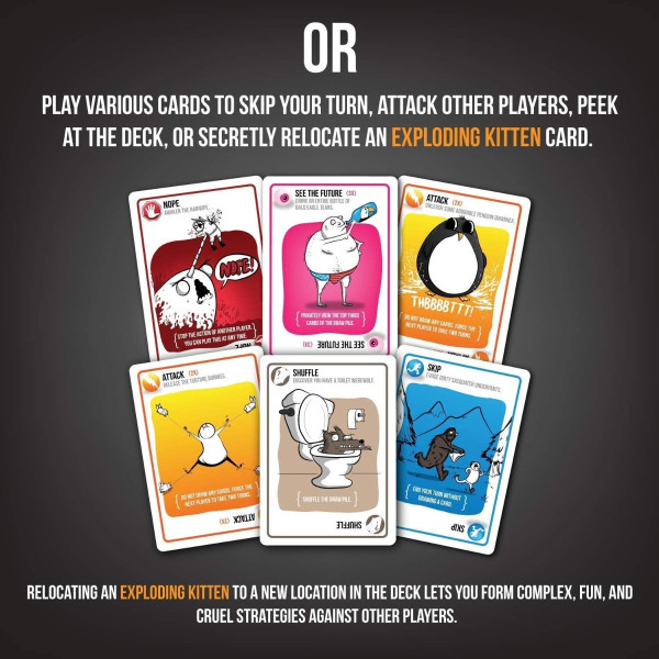 Joc de societate exploding kittens pentru adulti