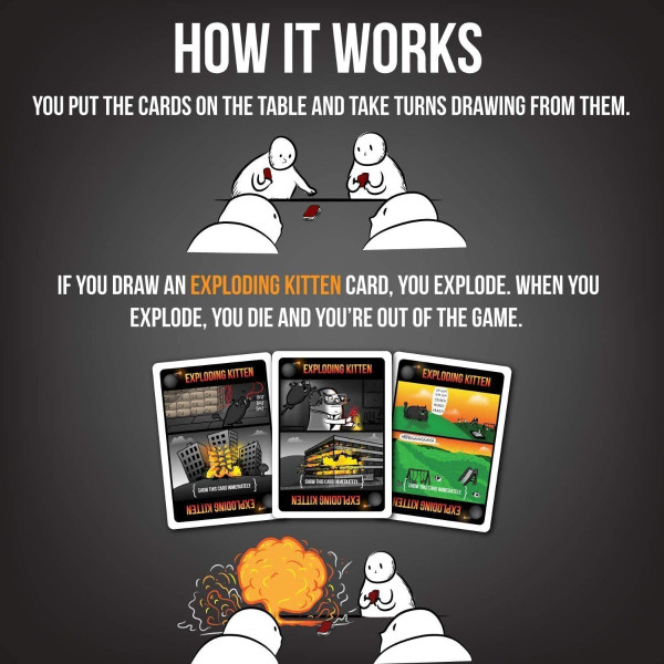 Joc de societate exploding kittens pentru adulti