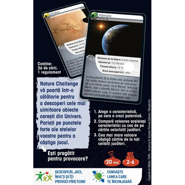 Joc Nature Challenge: Spatiul cosmic