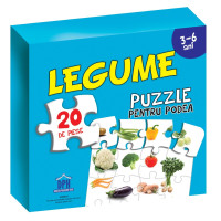 Puzzle pentru podea - Legume - 3-6 Ani