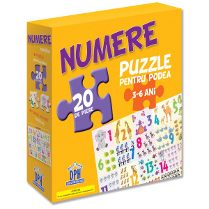 Puzzle pentru podea - Numere - 3-6 Ani