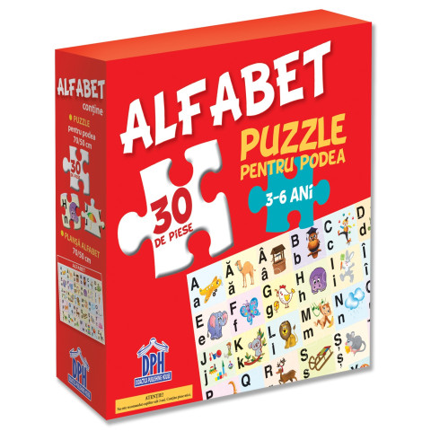 Puzzle pentru podea - Alfabet - 3-6 Ani