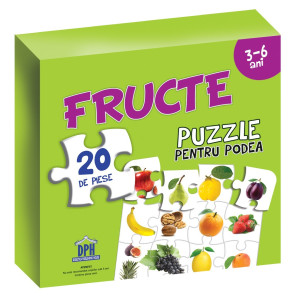 Puzzle pentru podea - Fructe - 3-6 Ani