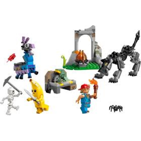 LEGO Fortnite - Tabara lui Peely si Sparkplug