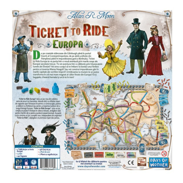 Joc Ticket to Ride Europa Asmodee