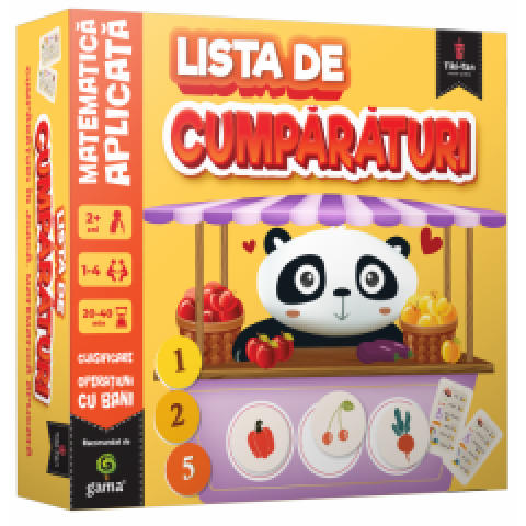 Joc educativ- Lista de cumpărături