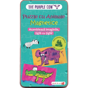 Puzzle cu animale magnetice