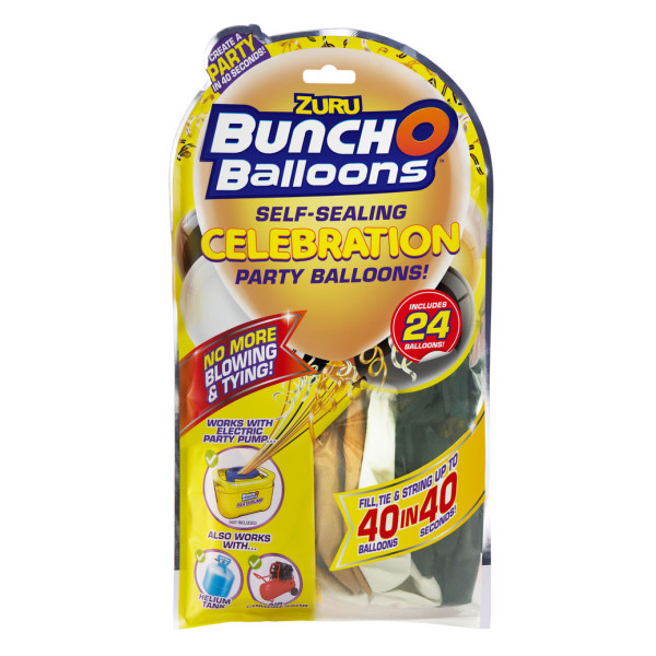 Bunch O Balloons Party Balloons Set Refill negru/auriu/alb