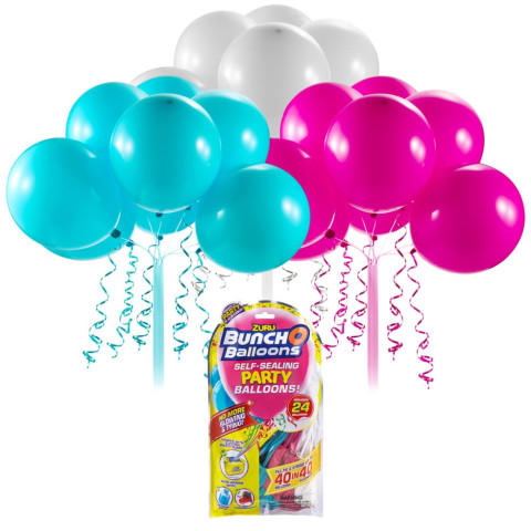 Bunch O Balloons Party Balloons Set Refill Roz/Bleu/Alb