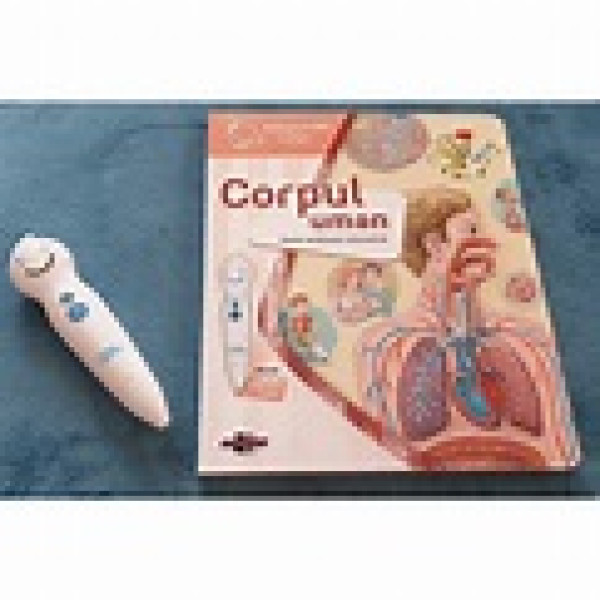 Pachet carte interactivă și creion RASPUNDEL ISTEȚEL: Corpul uman  Pachet carte interactivă și creion RASPUNDEL ISTEȚEL: Corpul uman