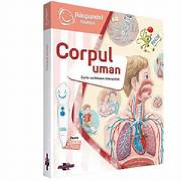 Pachet carte interactivă și creion RASPUNDEL ISTEȚEL: Corpul uman  Pachet carte interactivă și creion RASPUNDEL ISTEȚEL: Corpul uman