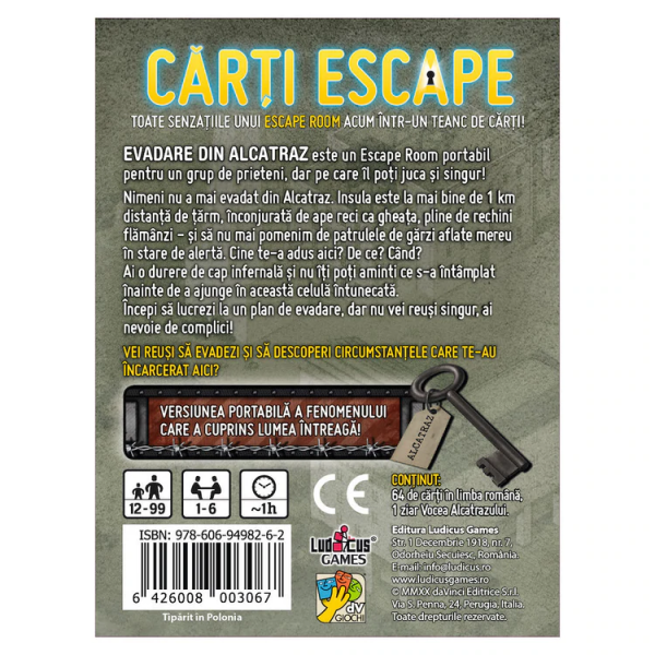 Cărți Escape - Evadare din Alcatraz