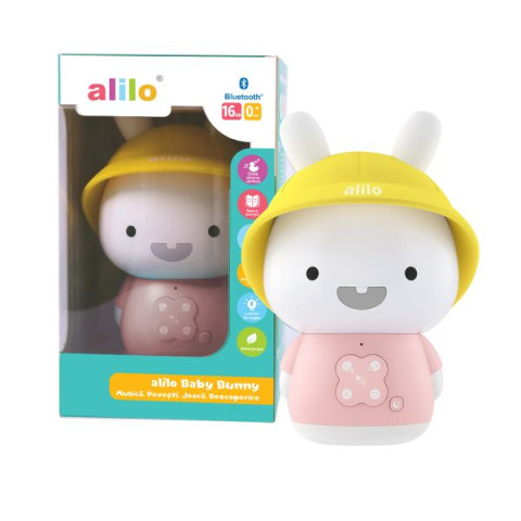 Alilo Baby Bunny - Iepuras interactiv cu povesti si cantece, roz