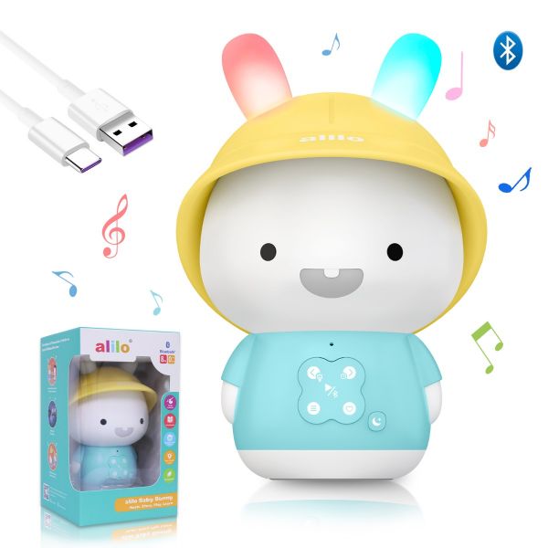 Alilo Baby Bunny - Iepuras interactiv cu povesti si cantece, albastru