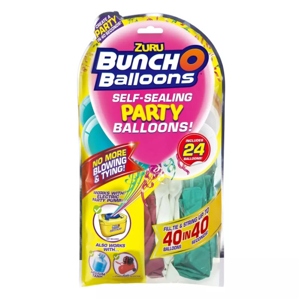 Bunch O Balloons Party Balloons Set Refill Roz/Bleu/Alb