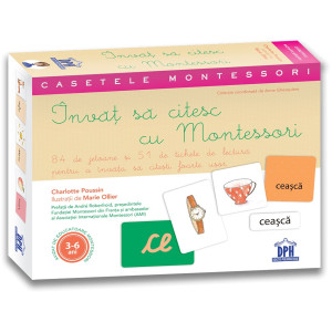 Învăț să citesc cu Montessori: 84 de Jetoane și 51 de tichete de lectură pentru a învăța să citești foarte ușor