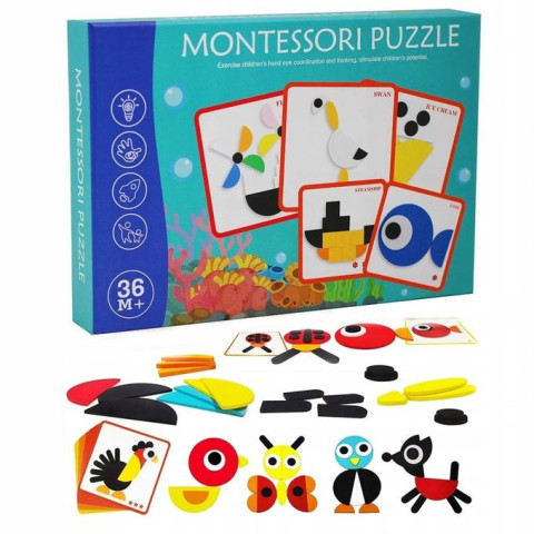 Puzzle Montessori - Animale vesele